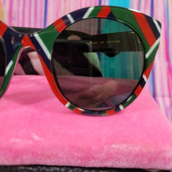 Gucci Sunglasses Red Green White Black Authentic NWT main image 11
